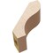 Ekena Millwork 3-inch W x 8-inch D x 8-inch H Geneva Rough Cedar Woodgrain TimberThane Knee Brace, Primed BRCUR03X08X08GNVRCPR - alternate 3